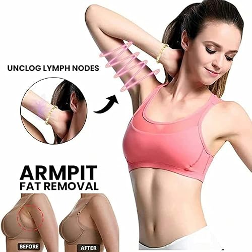 Plmzjm 4 Packs Magnetic Lymph Detox Bracelet For Women Men, Adjustable Lymph Detox Magnetic Bracelet Keep Fit, Lymph Drainage Magnetic Therapy Bracelets For Arthritis Pain Relief #TOP3