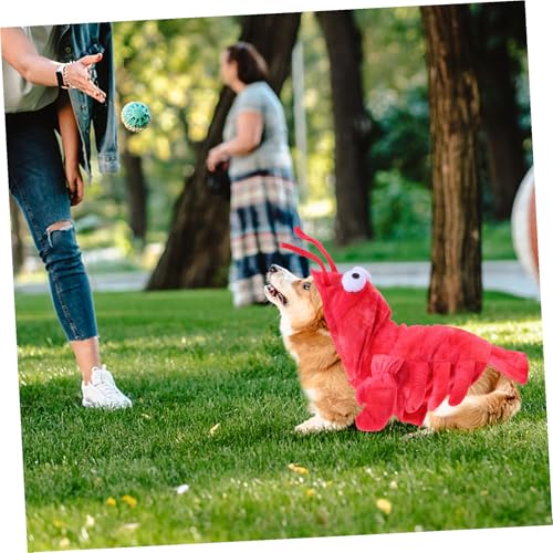 Disfraz de langosta para perros XS rojo miniatura 6