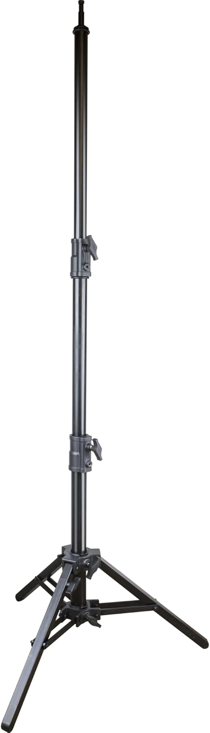 Kupo Monitor Stand II, Heavy Duty Steel Support with Baby Pin, Leveling Leg Design, Supports 70lbs, Studio and Location Monitor Mounting - Black (KS141711)