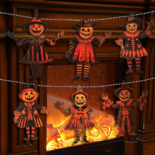 6.56 ft Halloween Decorations Halloween Vintage Garland 7.87 Inch...