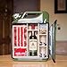 Jrcfnss Whiskey Bar Cabinet, Jerry Can Whiskey Bar, Drinks Cabinet Personalized Small Bar Portable Bars, Surprise Present for Husband Men