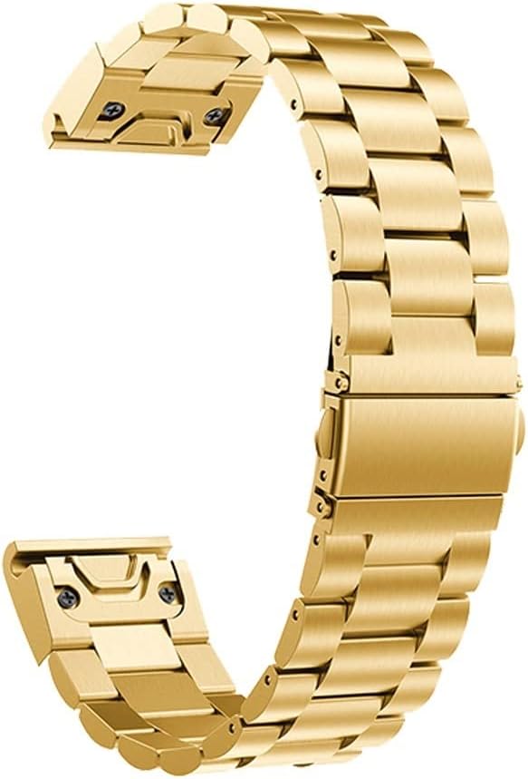 GANYUU22 26mm Metal Stainless Steel Watchband for Garmin Fenix 6 6X Pro 5X 5 Quick Release Smart Band for Fenix6 Fenix5 Strap Bracelet