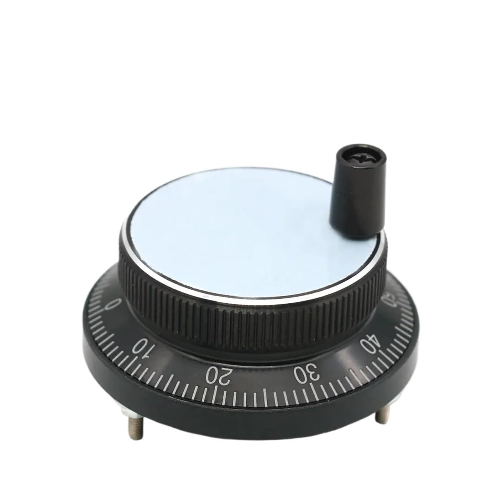 WUDCW Black Pulser Handwheel 5/12/24V 4/6pin Pulse 100 Manual Pulse Generator Tangan Roda Mesin 60 Mm Rotary Encoder(24v-4pin-100pulse,80mm)