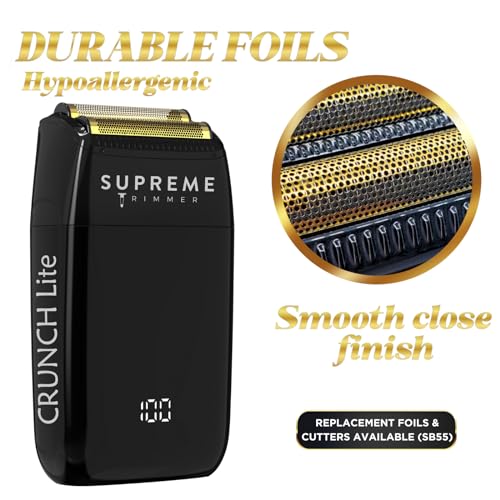 Supreme Trimmer CRUNCH LITE Foil Shaver For Men (60 Minute Runtime) Men'S Electric Razor thumb #2