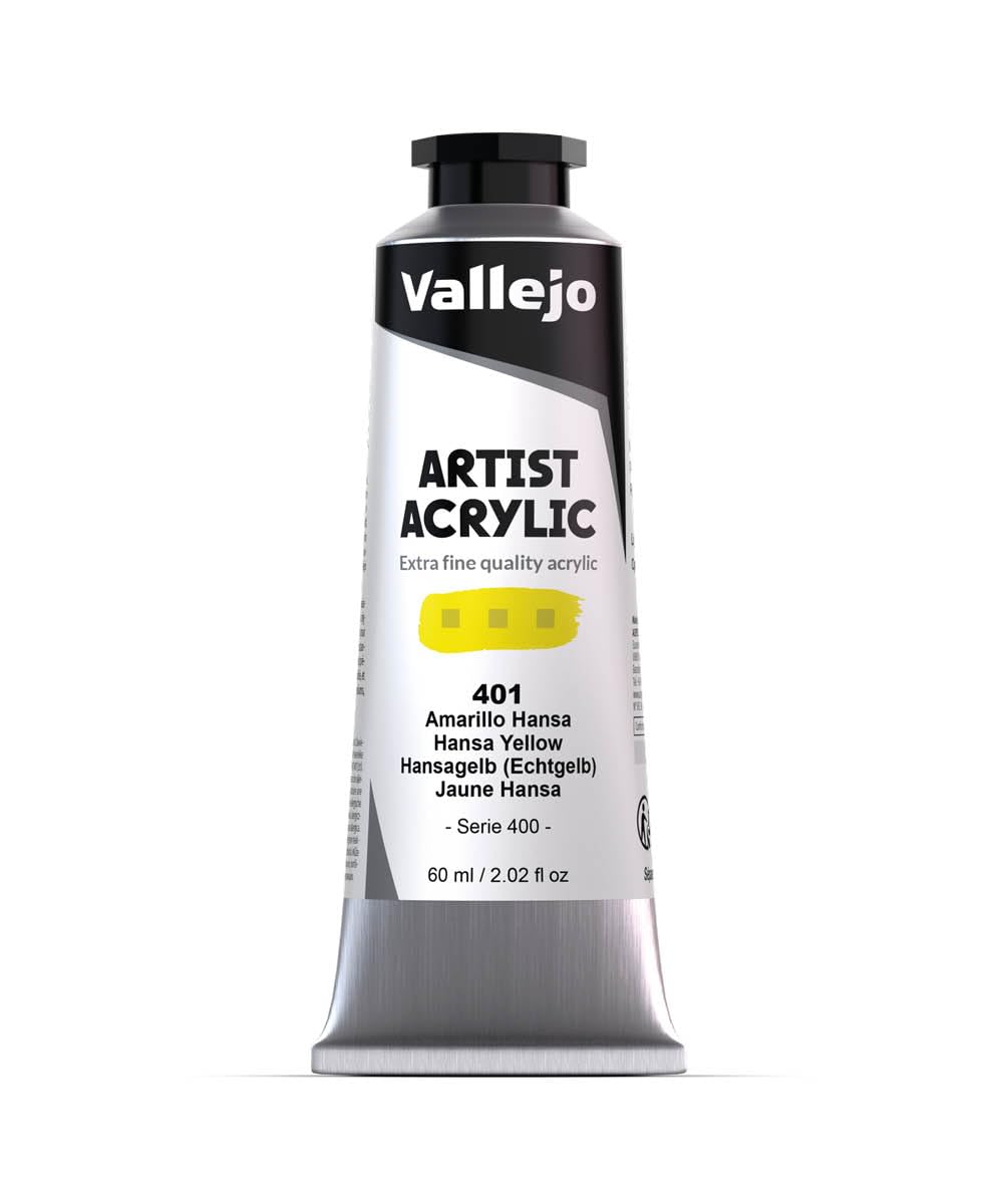 Vallejo Yellow Acrylic Artist Color 16401 Hansa (60Ml)