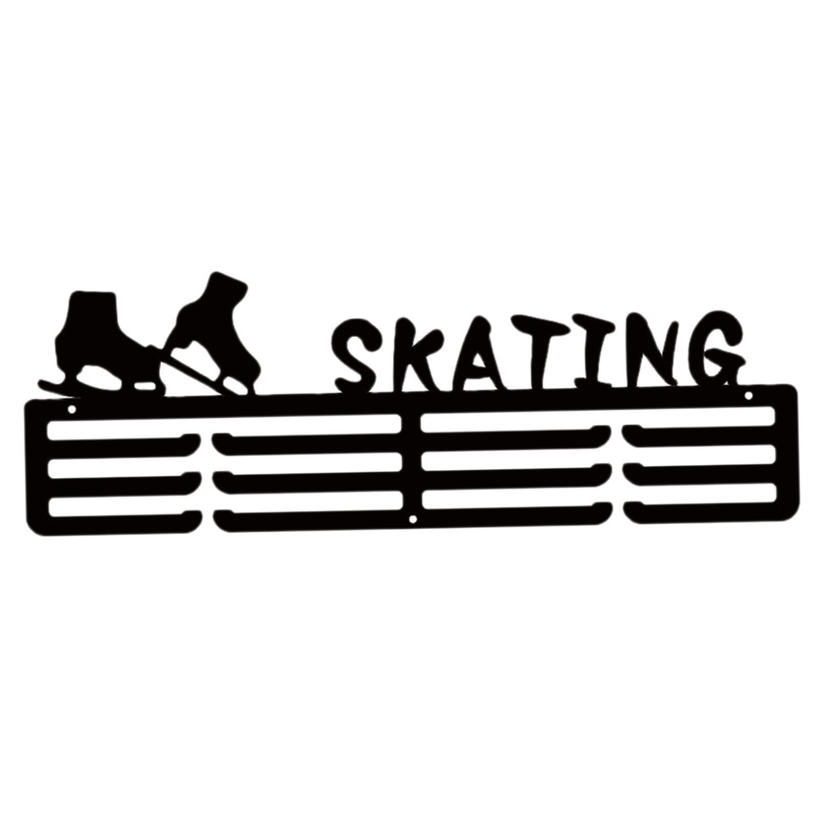 Twisaxc Skating Medals Display Hanger Wall Mounted Sporty Addition To Living Space Showcasing Medals Passionately Medal Hanging Frame Rack Can Offers Ample Space To, Length 40Cm