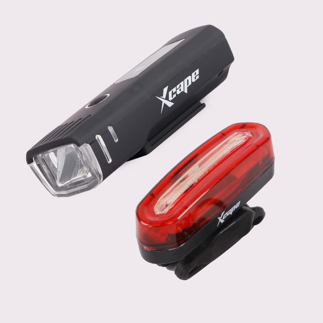 Xcape VistaGlow Front Light and Rear Light Combo | Waterproof, Durable ABS, Easy Mounting, Ideal for Cycling, Commuting (B0CSWGT7X1) Amazon Price History, Amazon Price Tracker
