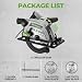 DESOON 1600 W Circular Saw, 5500 RPM, 2 Saw Blades (185mm, 24T and 40T), Laser Guide and Guide Rail, Cutting Depth 65 mm (90°) and 43 mm (45°), for Wood Cutting