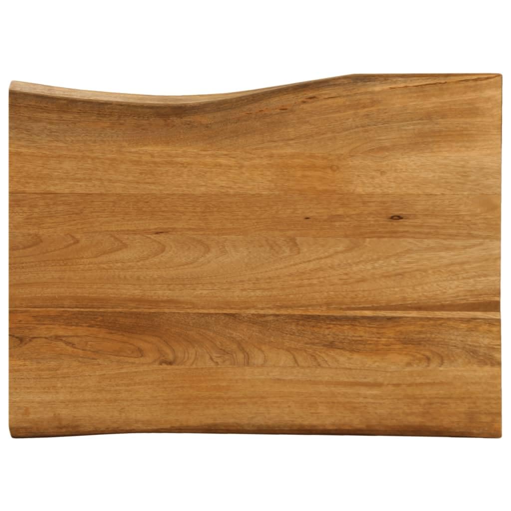Plateau en bois de manguier pour table à manger et table basse aspect chêne 80x60