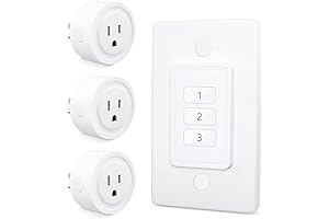 LoraTap Wireless Remote Control Outlet Adapter (1 Remote + 3 Plugs)