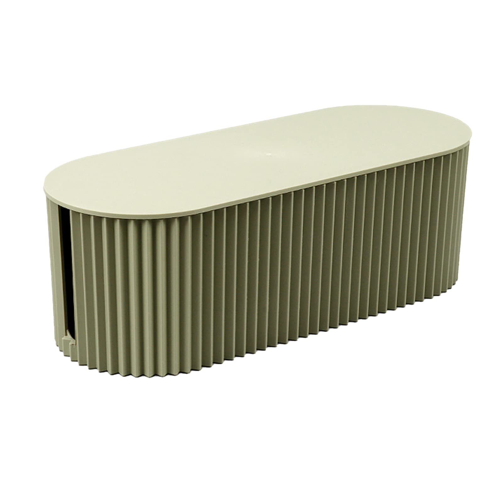 Nordic Cable Management Box, Duży Schowek na Tablicę z Wtyczkami na Biurku, Schowek na Kable z Drutu Case Organizer Box Socket Plug Bezprzewodowy Router Wi-fi Uchwyt na(Zielony mały rozmiar)