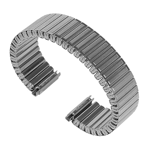 Correa Fixoflex Speidel de 16mm a 20mm para reloj vintage de hombre en acero inoxidable