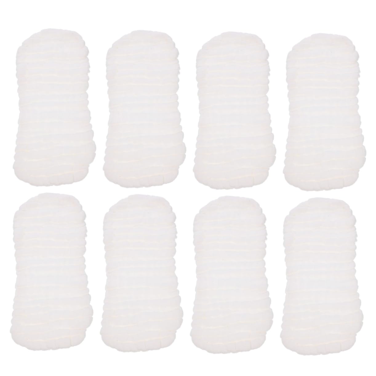 HEMOTON 32 Pièces couche de lingette bebe lavable lingette bébé lavable Langes absorbants couches doublure de couche en tissu doublure de couche réutilisable coton blanche