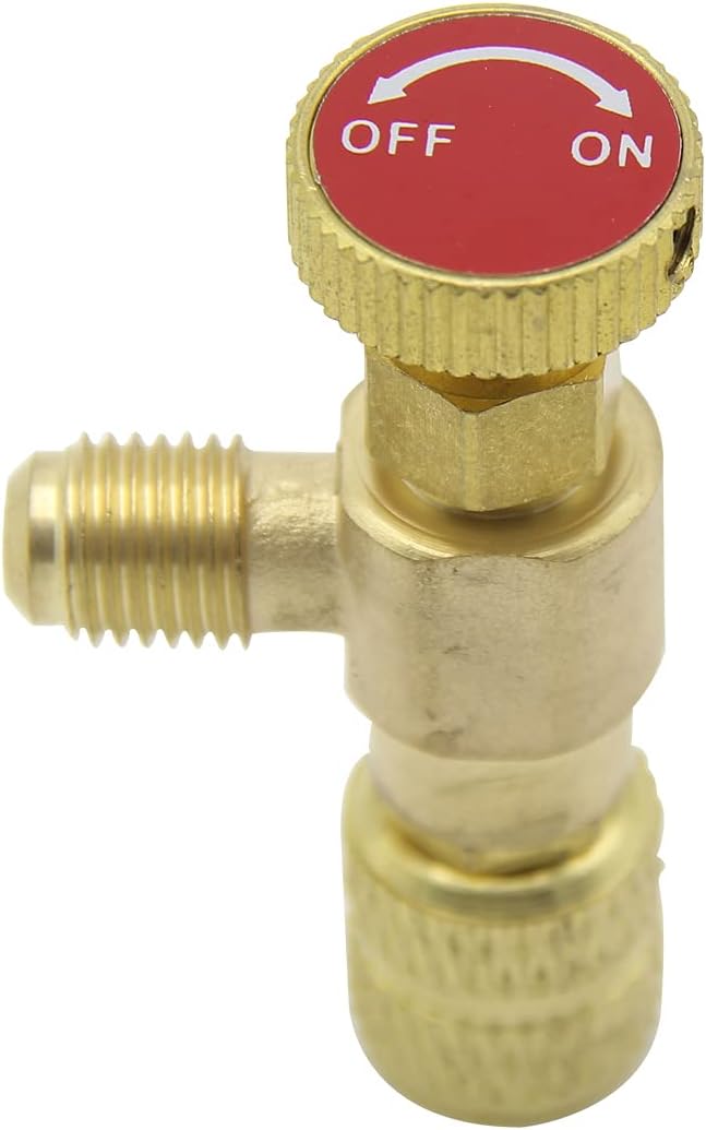 Válvula de Carga para Refrigerante R12 R22 R410, Adaptador de Flujo miniatura 4
