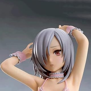 Waifu Figure-Crimson Stranger Story 1/7 Black/Pink Ver, Velvet Model Soft Body Doll Toy, Cute and Pretty Standing Pose Black Silk Girl PCV Anime Character Statue 24CM/9.45 Inches