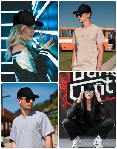 NebulaGlam Baseball Cap Unisex, Verstellbar Basecap, Baumwolle Sonnenmütze Baseball-Mütze Unisex, Baseballkappe für Herren und Damen für Sport Reisen Draußen (Schwarz)