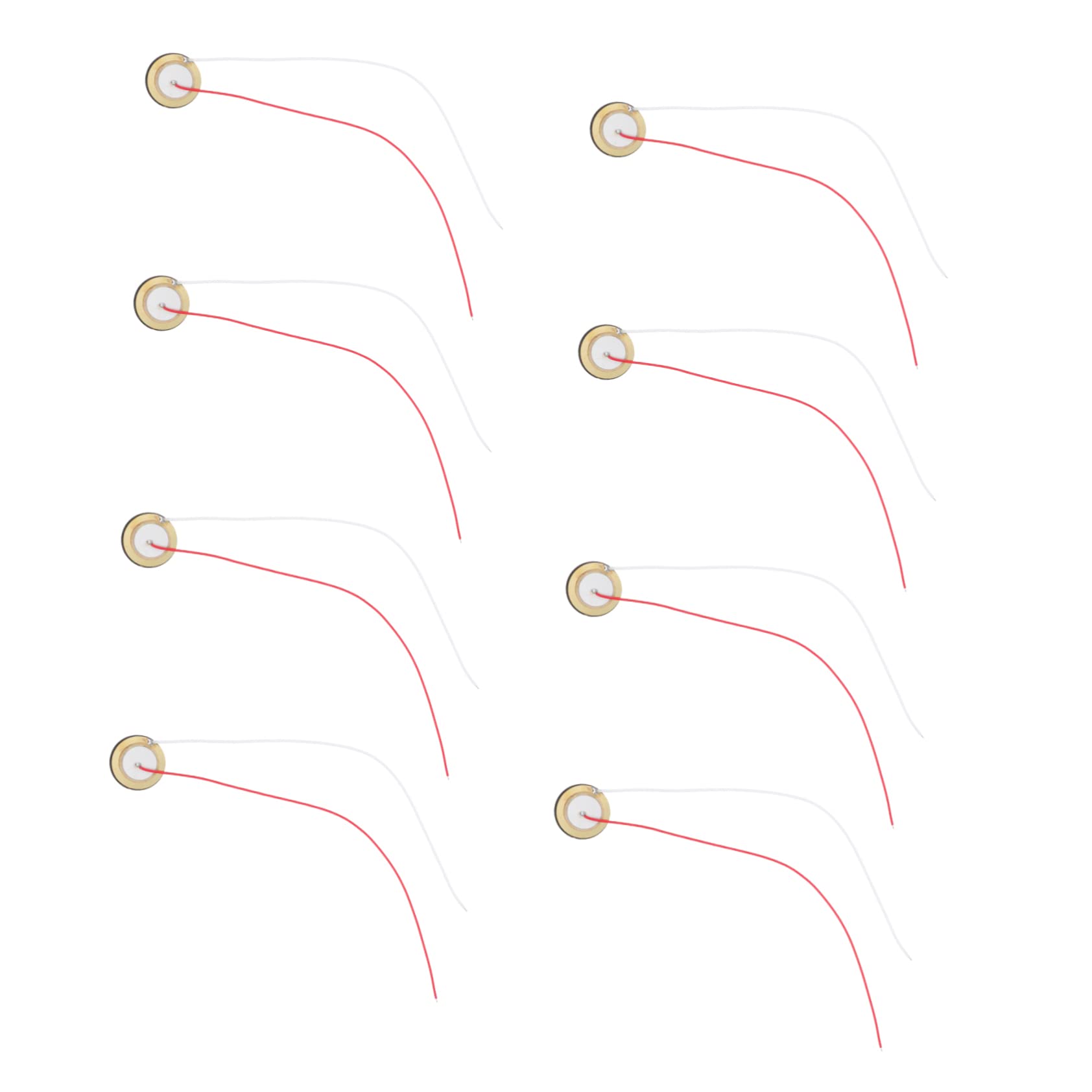 GOOHOCHY 18Pcs Disc Diaphragm Elements for Musical Instruments Durable Piezoelectric Chips for Guitar Pickups and Transducer Applications