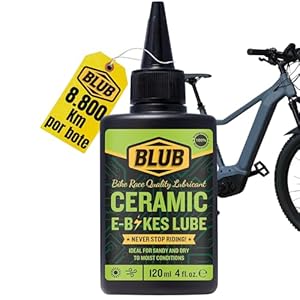 BLUB E-Bike Ceramic Lube 120ml | Grasa Cadena Bicicleta E Bike y Componentes ElÃ©ctricos | Kit Bici ElÃ©ctrica, Kit Ebike | Aceite Cadena Bicicleta MTB ElÃ©ctrica – Cera Bicicleta Cadena