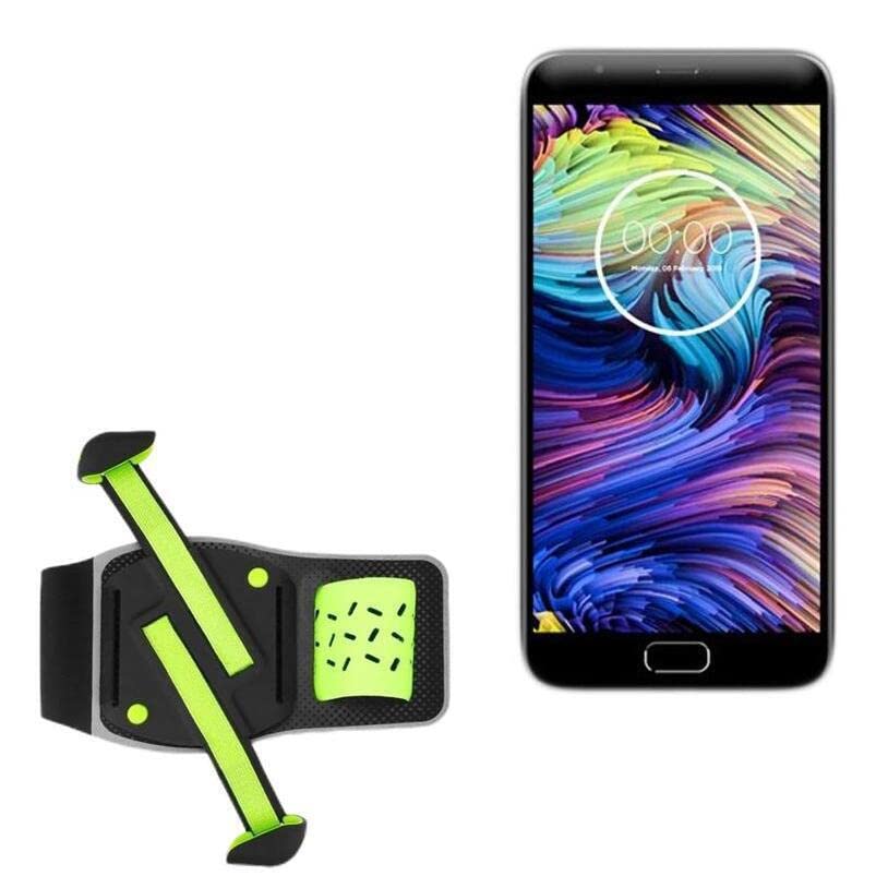 BoxWave Holster Compatible with Sharp R1S - FlexSport Armband, Adjustable Armband for Workout and Running - Stark Green