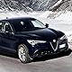 4R Quattroerre.it Streifen Klebestreifen dreifarbig Italien kompatibel mit Spiegeln Alfa Stelvio