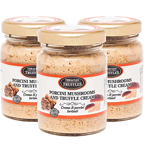 Crème sauce truffe blanche cèpes Boletus Edulis condiment pâtes risotto pizza 3x80g