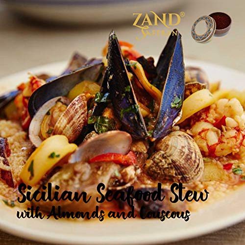 خيوط زعفران زاند 2 جرام - بهارات زعفران نقية عضوية ممتازة لطهي أرز بسمتي وأكثر - في علبة محكمة الإغلاق مزخرفة بغطاء نافذة