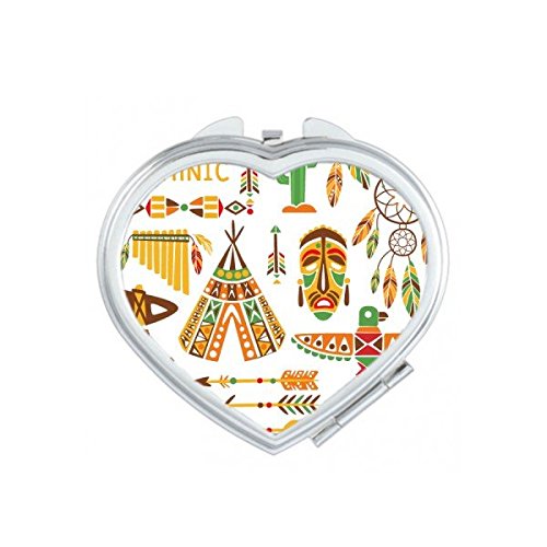 Miroir maquillage compact de poche dream catcher pour accessoires beauté nomades