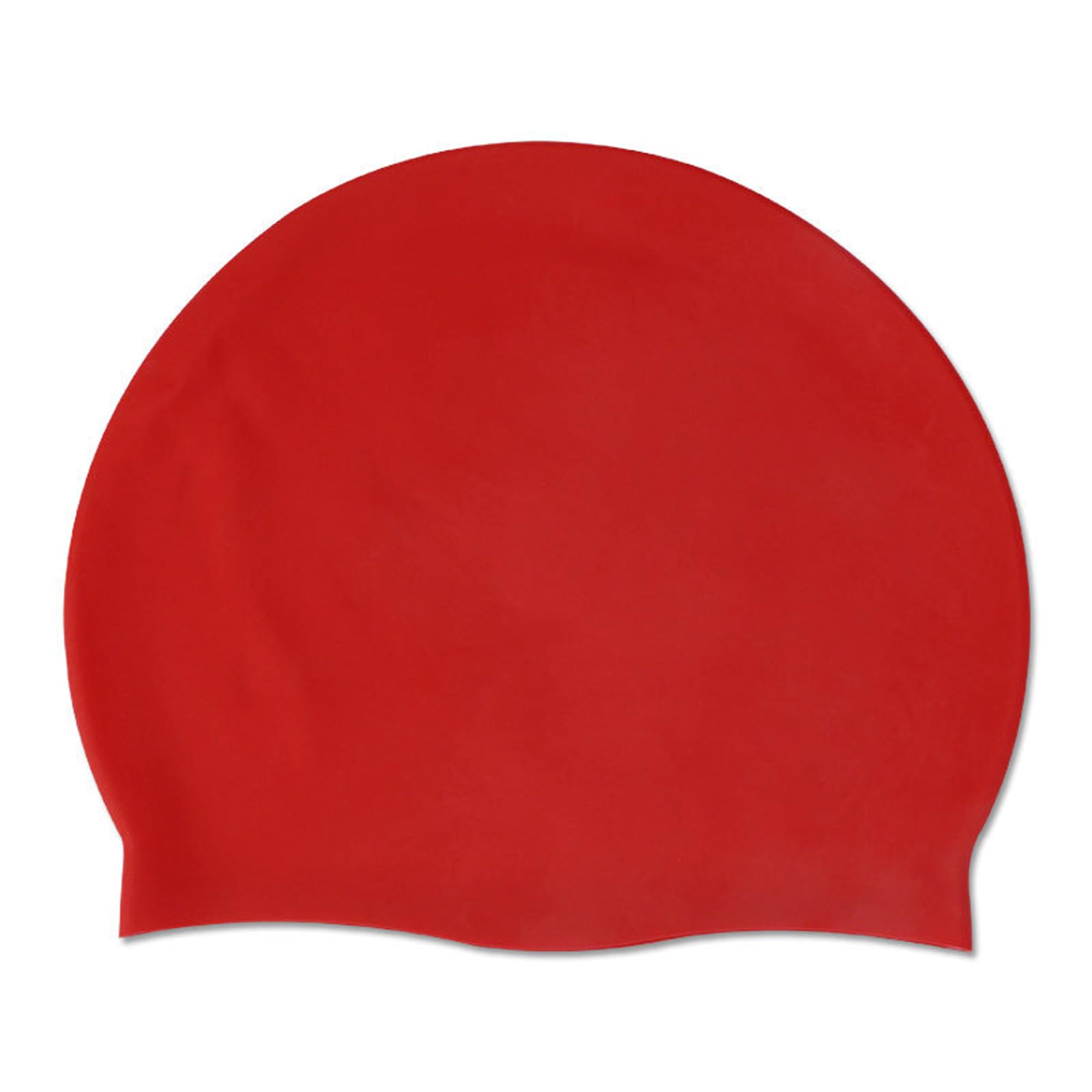 Legou Solid Color Adult Swim Cap Silicone Waterproof Couple Swim Cap
