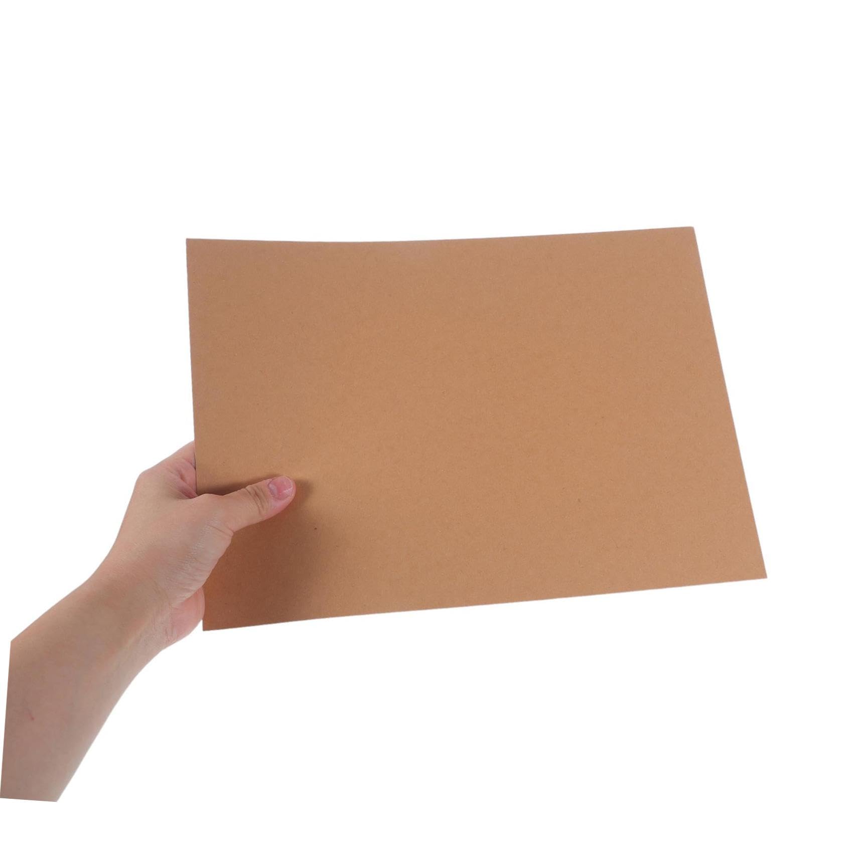 Tofficu 120 Fogli Cartoncino Kraft Marrone Khaki Resistente a Pieghe e Strappi per Creazione Biglietti e Fai da Te, Formato A4 6 Fogli per Scrapbooking e Progetti Artistici