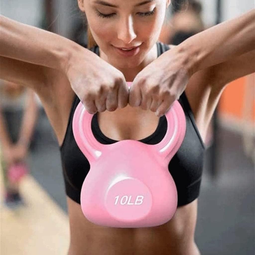 Vinyl Coated Cast Iron Kettlebell Weight Exercise Fitness Workout Body Equipment Choose Your Size