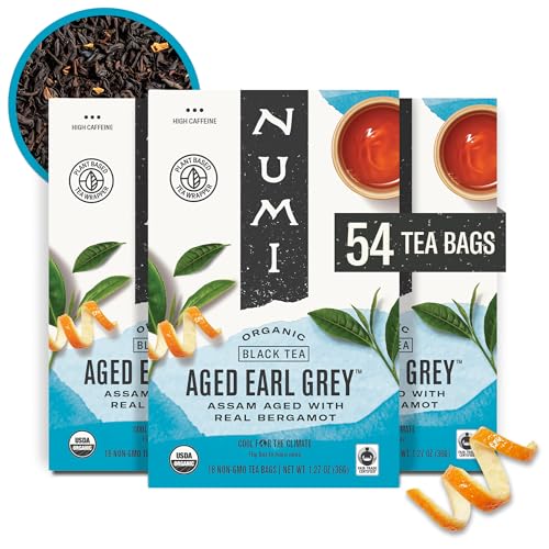 ★Numi Organic Aged Earl Grey Tea, 18ct, 3 boxes
