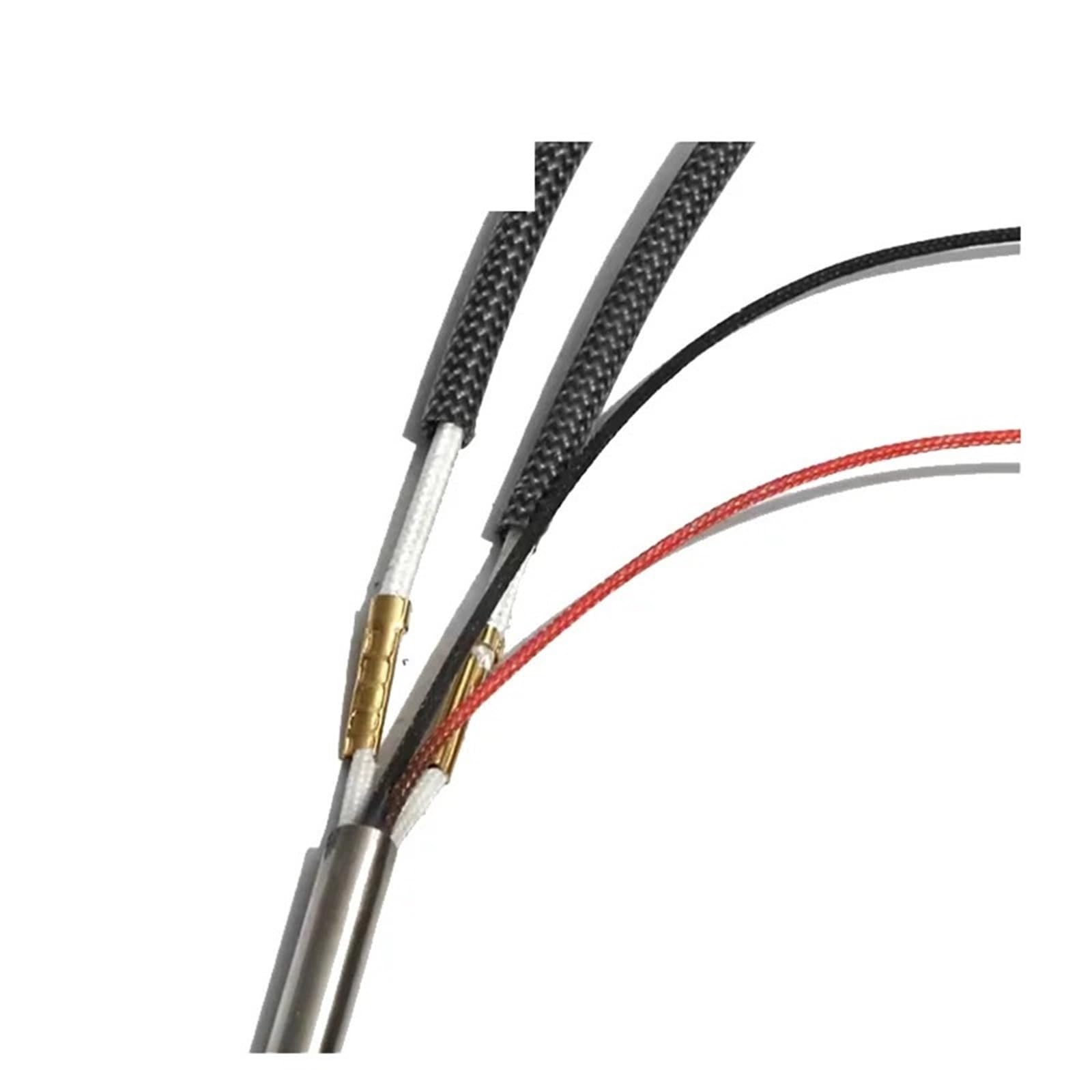 Elektrische Heizpatrone, 6 x 190/195/200/210/220 mm, Edelstahl-Formheizelement mit K-Thermoelement, 2 Stück(110V_6X220MM 410W)