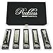 Harmonicas For Adults Harmonica Set With Case By Reckless Harmonicas. Deluxe 5 Piece Blues Harmonicas In Keys Of A, C, D, E, & G. 10 Hole Diatonic Harmonicas Packaged In Vintage Display Case