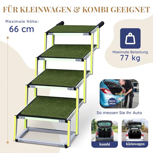 Lemmiklooma trepid – libisemisvastane, kokkupandav suurus 43_x_103_cm, värv roheline (PRIORPET)