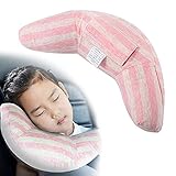 🍀【Cubierta de cinturón de seguridad para niños apta para viajes】 Brinda protección para la cabeza y apoyo para recién nacidos, bebés, niños pequeños y niños para que se mantengan erguidos y cómodos en viajes por carretera, automóvil y cochecito al aire libre.