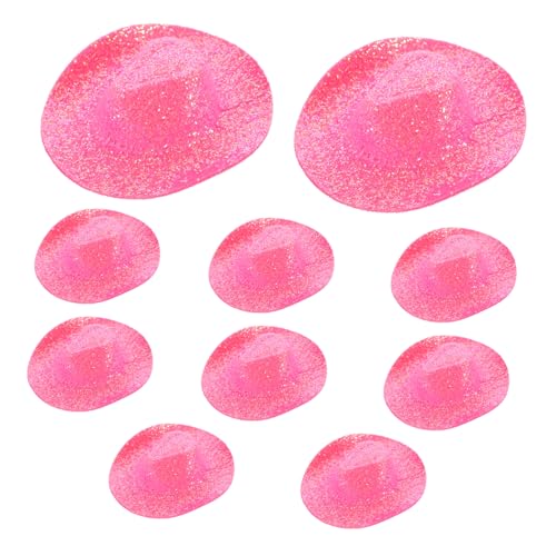 JOINPAYA 10piezas Juguete De Sombrero De Pequeño Mini Sombreros De Vaquera para Simulación Decoración De Fiesta para Casa De Muñecas y Manualidades