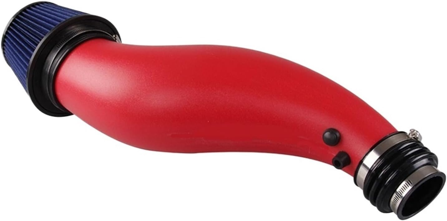 Plastic Air Intake Pipe Compatible With Civic 92-00 EK EG With Air Filter Intake Pipe(Red)