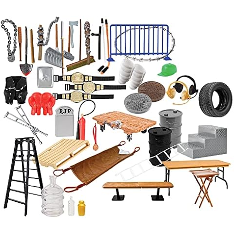 50 Piece Accessory Starter Kit for Wrestling Action Figures Cover