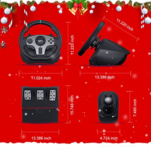 PXN V9 Gaming Steering Wheels 270/900° Xbox Steering Wheel Driving