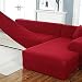 Elover, Copridivano angolare a forma di L con rivestimento elastico per divano 1/2/3/4 (Il divano ad angolo a forma di L deve acquistare due copridivano)