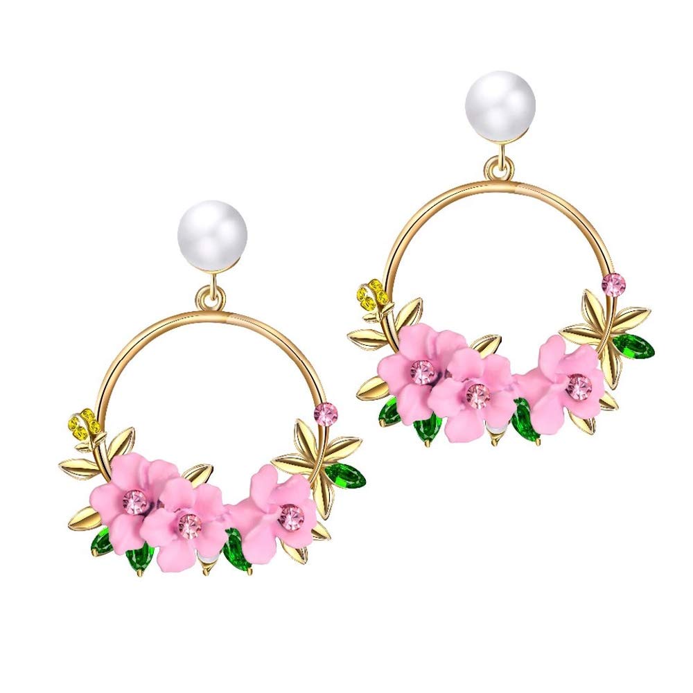 See full amazon price history chart for Shining Diva Fashion Latest Stylish 18K Gold Plated Pink Dangler Earrings for Women (rrsd10097er) Shining Diva Fashion Latest Stylish 18K Gold Plated Pink Dangler Earrings for Women (rrsd10097er) (B07S48ZW1P) Amazon Price History, Amazon Price Tracker