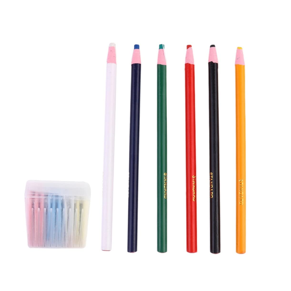 Lurrose 3 Set di Pennarelli A Gesso Set di Gesso per Tessuti Anti-scolorimento Facile da Applicare Lavabile Leggero Portatile