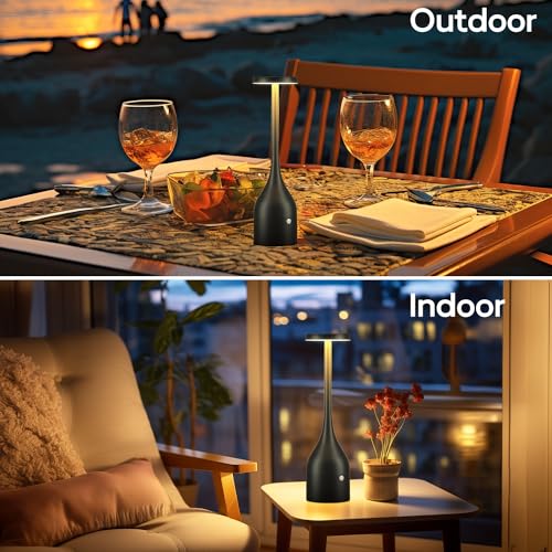 Toowell HJX-TC231129C001 Yogaret 2 Pack Rechargeable Table Lamps Cordless,5000Mah Battery Operated Led Table Light For Outdoor Patio Restaurant Dining Dinner Home,Waterproof thumb #4