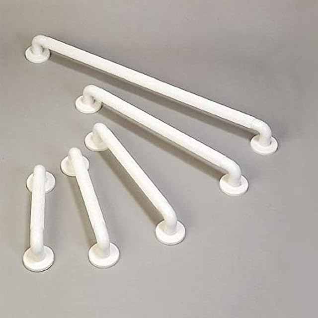 Homecraft Moulded Fluted Grab Rail, Durable PVC Safety Rail and Mobility Aid for Bathroom for Elderly, Disabled and Handicapped Users, Indoor and Outdoor Attachment, 91.4cm