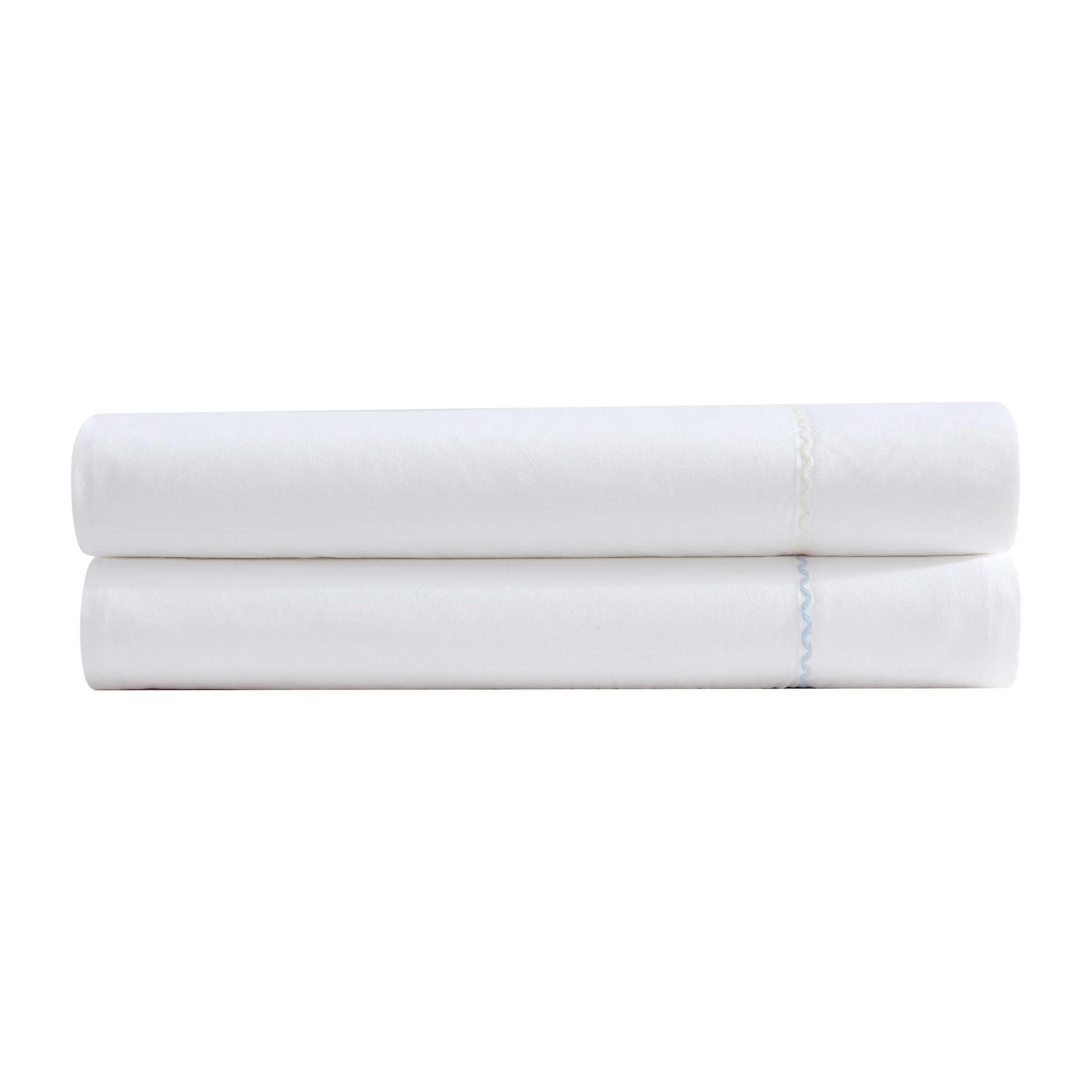 Laura Ashley - Juego de sábanas, Ropa de Cama de percal de algodón Transpirable con Fundas de Almohada a Juego, decoración Suave para el hogar (Blanco callop, matrimonial)