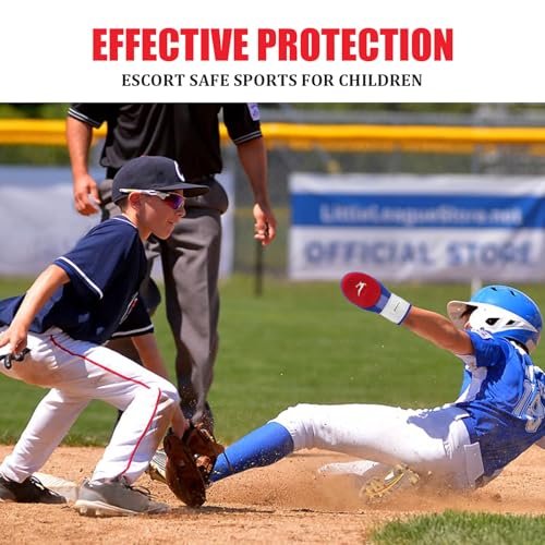HolyElks Baseball Sliding Mitt, Youth Sliding Glove Hand Guard for Baserunning, Neoprene with Aluminum Reinforcement and Padded Palm, for Baseball and Softball (Red and Blue, Youth) by HolyElks - Image 4