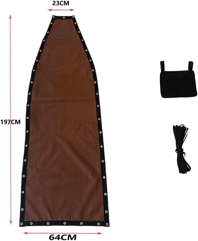 Textilene Replacement Fabric for Hanging Swing Chair, Built to Last and Withstand Wear, Includes Rope and Side Bag in Multiple Packaging Options (1 Piece with Pockets)