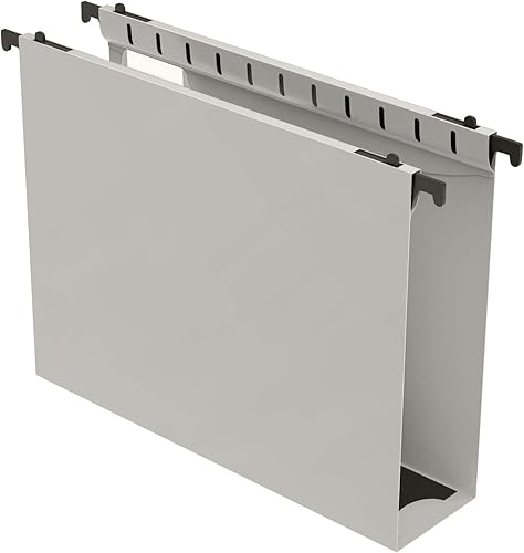 Nordun Carpeta colgante de plástico de capacidad adicional, tamaño carta, paquete de 12 carpetas colgantes reforzadas con expansión resistente de 2