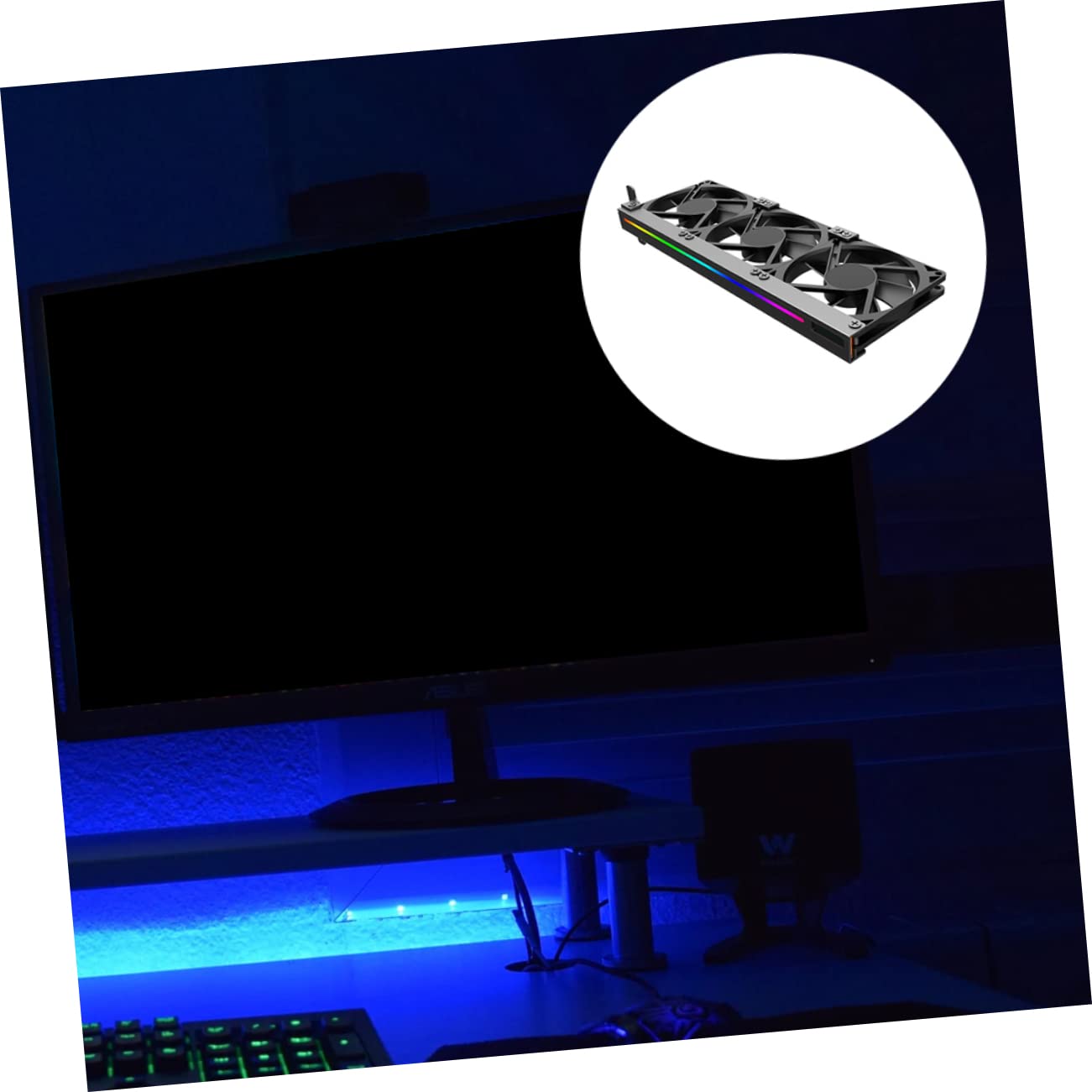 Uonlytech Argb Video Card Cooler Accessory Graphics Card Cooling Fan Computer Supply Silent Fan