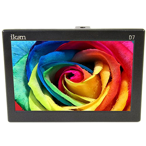 Ikan D7-1 7-Inch 3G-Sdi Lcd Monitor With Ips Panel Includes Canon 900, Sony L, Panasonic D54 Battery Plates (Black) #TOP2